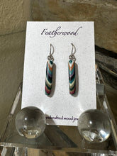 Load image into Gallery viewer, Skinny Mini Featherwood Earrings
