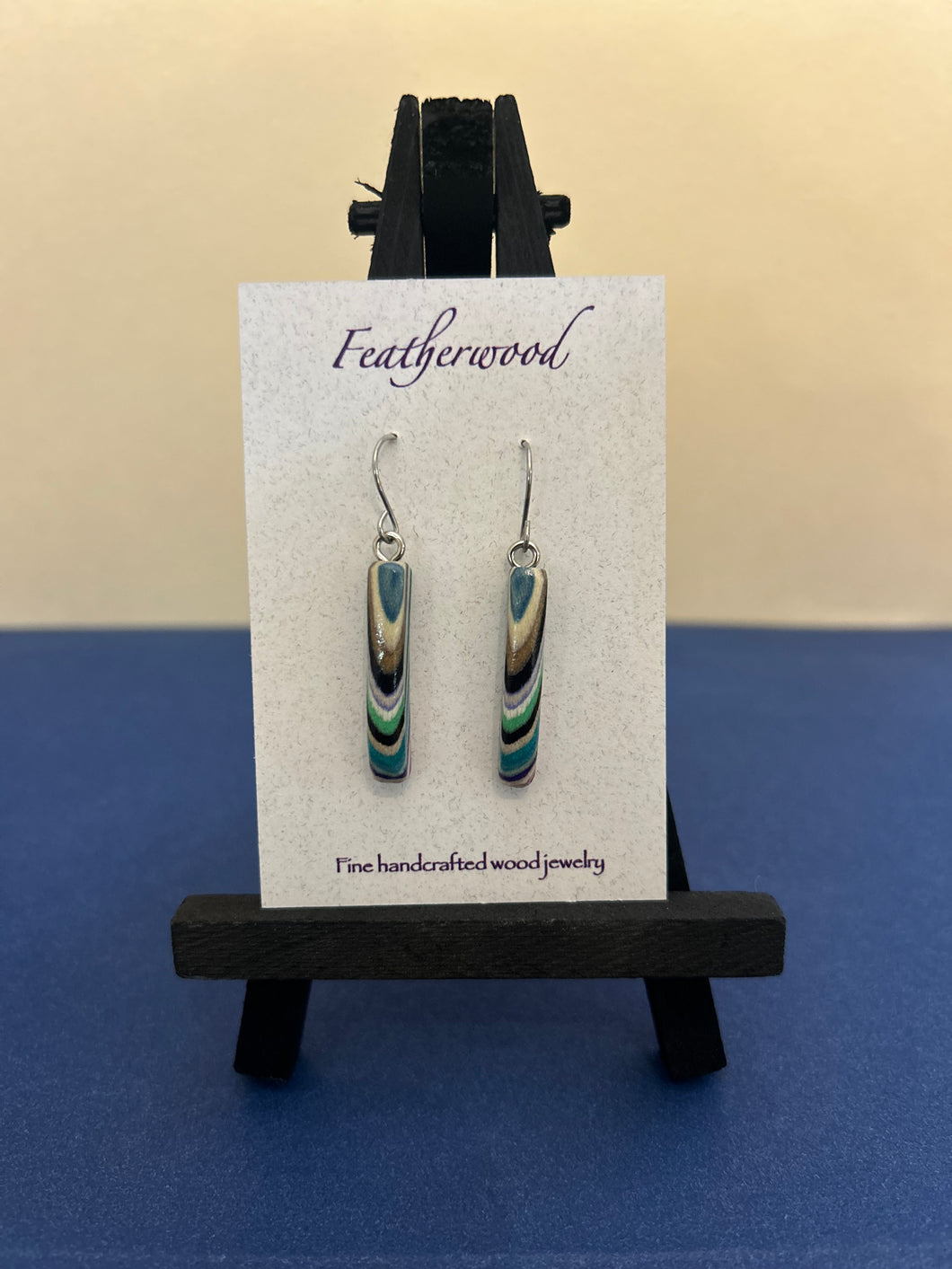 Skinny Mini Featherwood Earrings