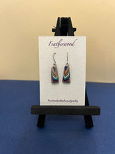 Load image into Gallery viewer, Tiny Triangle Featherwood Earrings
