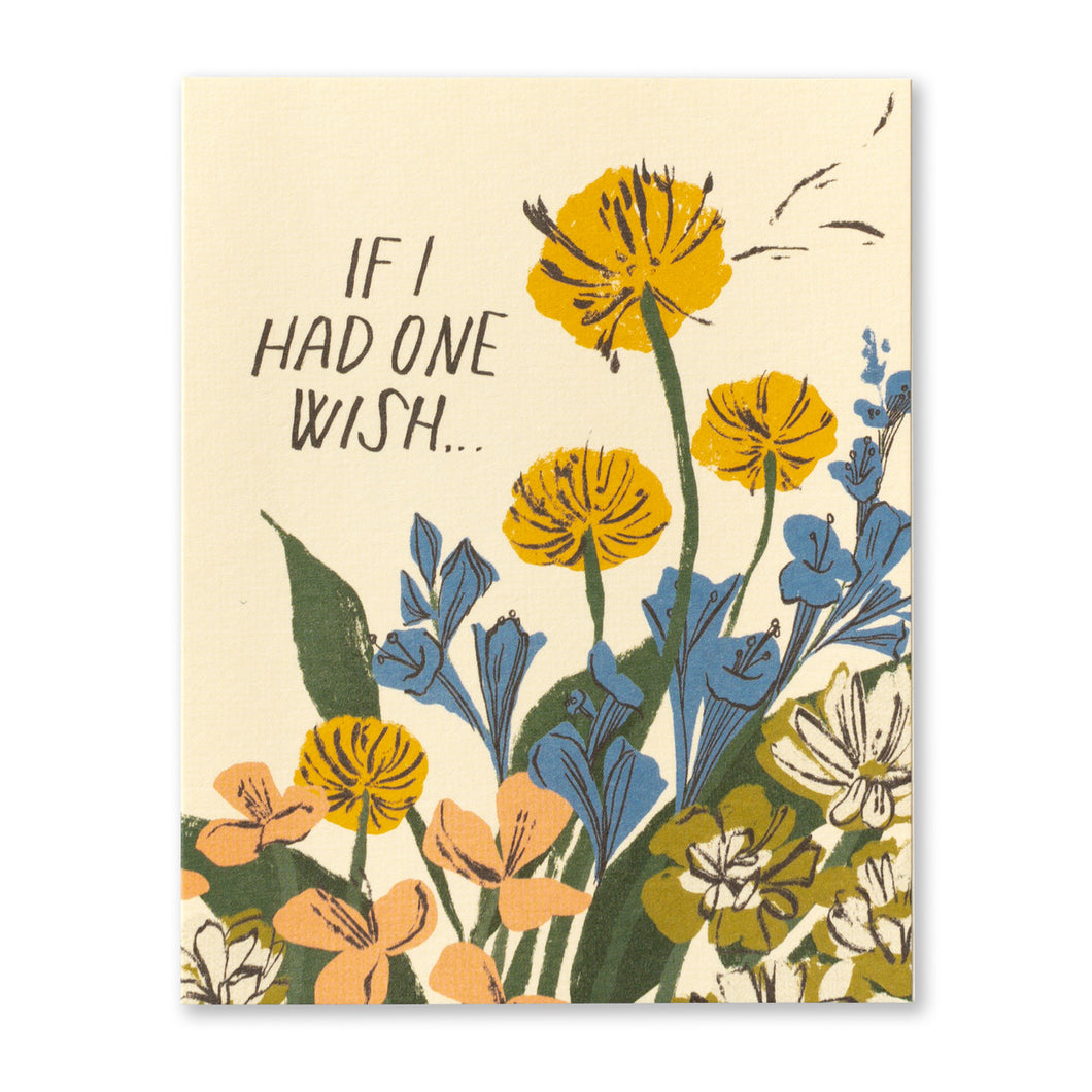 If I Had One Wish- Birthday Card