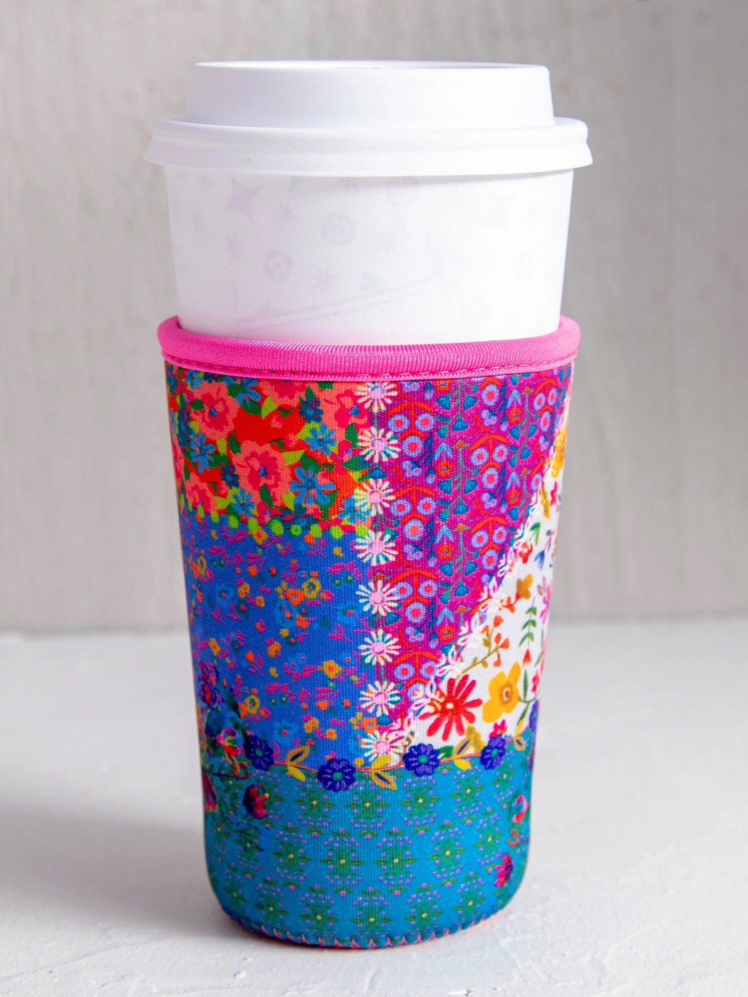 Latte Coozie- Patchwork