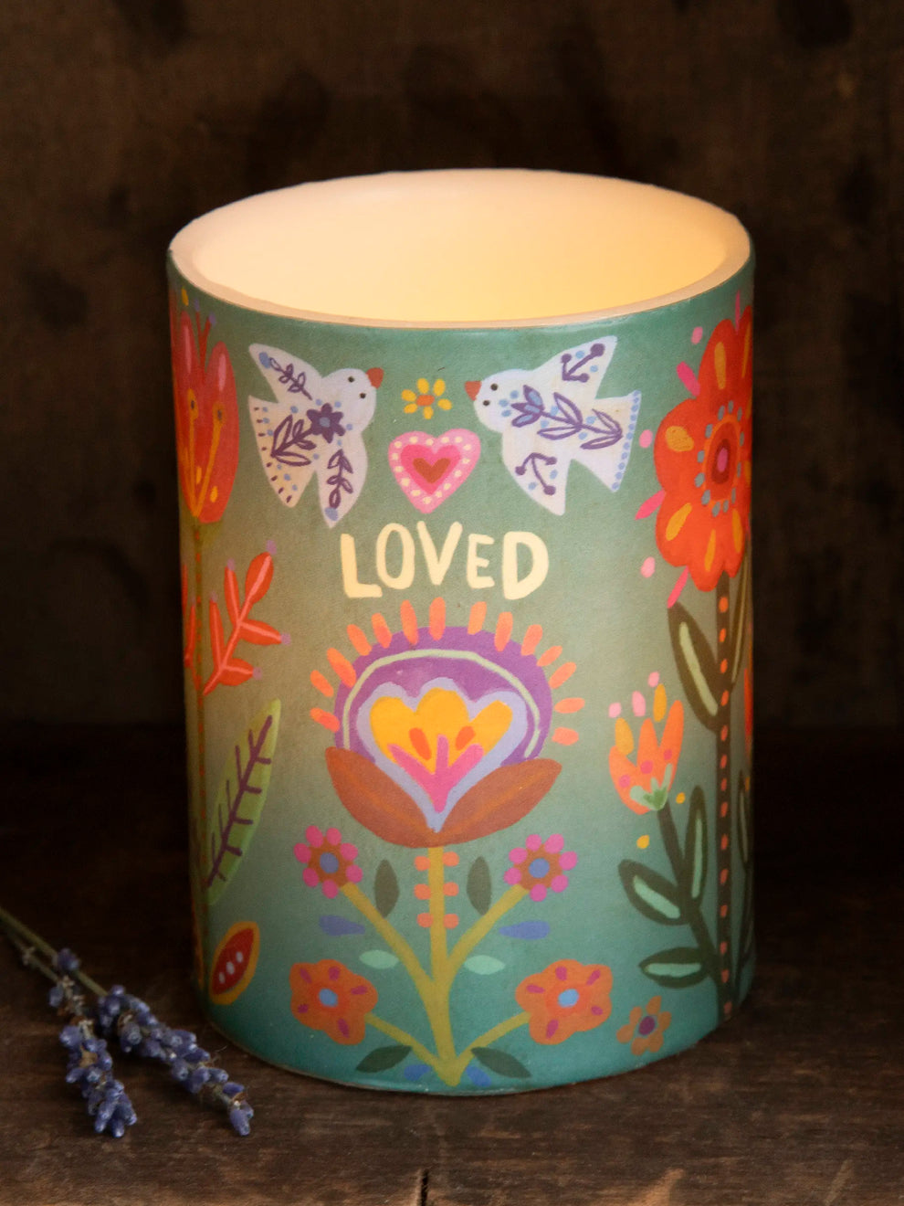 Flameless Candle- Loved
