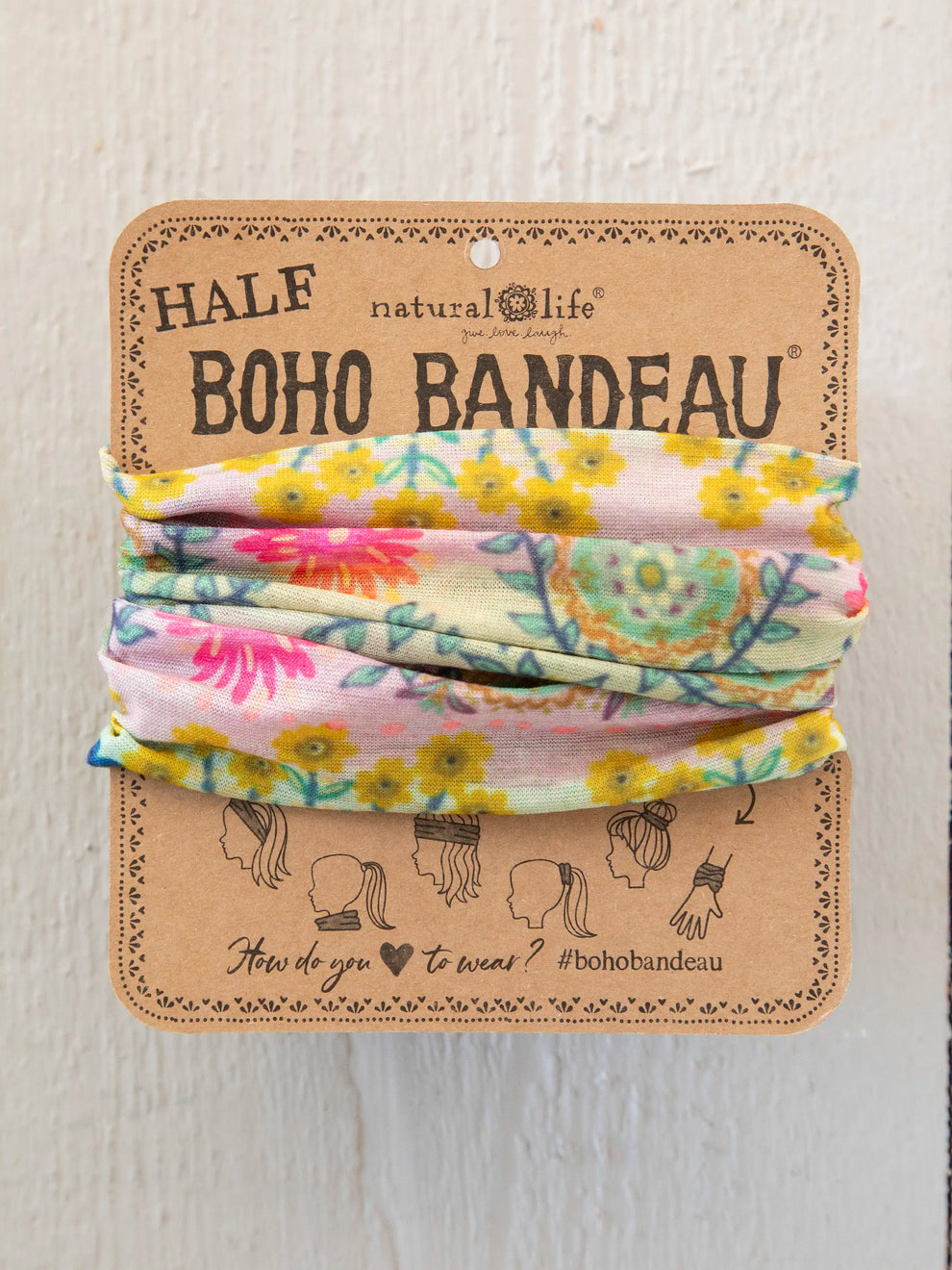 Mint Borders Half Boho Bandeau