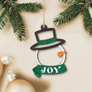 Snowman Joy Ornament