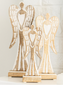 Feathered Wood Angels