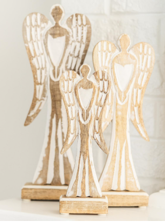 Feathered Wood Angels