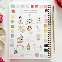 Load image into Gallery viewer, Fairytale Watercolor Workbook
