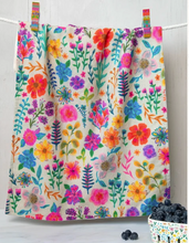 Load image into Gallery viewer, Cotton Dish Towel - Rainbow Garden
