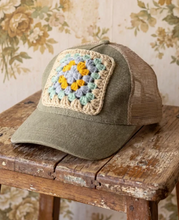 Load image into Gallery viewer, Granny Square Trucker Hat
