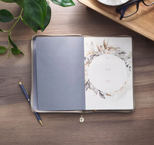Load image into Gallery viewer, Prayer Changes Things Taupe Faux Leather Prompted Journal
