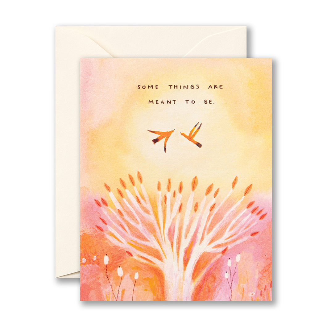 Some things are meant to be- Wedding Card