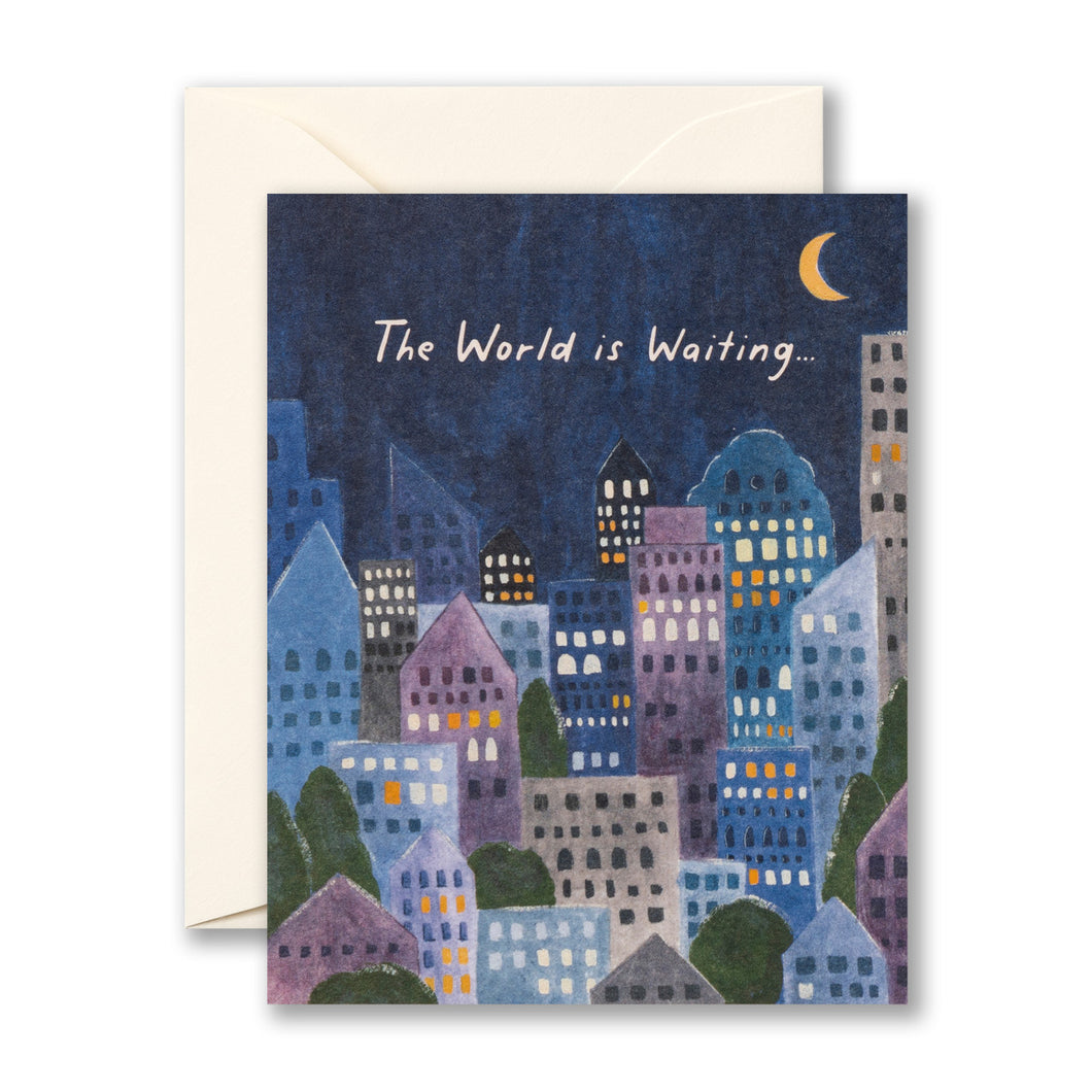 The World is Waiting- Graduation Card