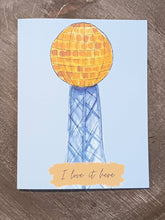 Load image into Gallery viewer, I Love it Here Sunsphere Greeting Card
