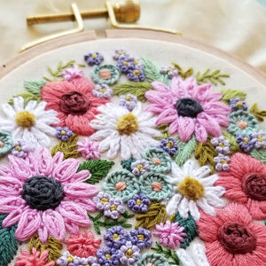 Wildflower Sampler Embroidery Craft Kit