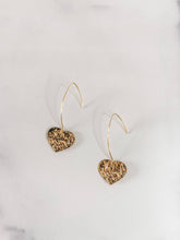 Load image into Gallery viewer, The June heart gold plated earrings
