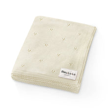 Load image into Gallery viewer, 100% Organic Cotton Pointelle Swaddle Receiving Baby Blanket: Ballet Slippers
