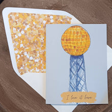Load image into Gallery viewer, I Love it Here Sunsphere Greeting Card
