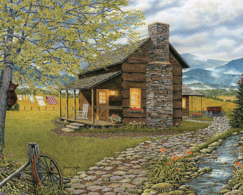 A Smoky Mountain Morning 1000 piece Puzzle