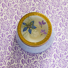 Load image into Gallery viewer, Accent Watercolor Pressed Floral Candle - Berry Fig
