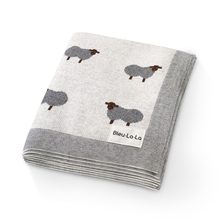 Load image into Gallery viewer, 100% Luxury Cotton Swaddle Receiving Baby Blanket - Sheep: Pink
