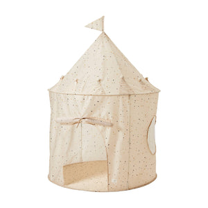 Recycled Fabric Play Tent Castle - Prints: Terrazzo Clay