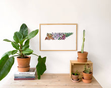 Load image into Gallery viewer, Watercolor Wildflower Tennessee Fine Art Print: 11” x 14”

