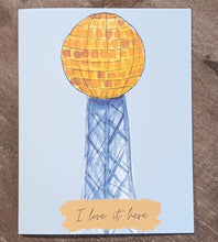 Load image into Gallery viewer, I Love it Here Sunsphere Greeting Card
