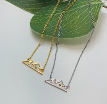 Load image into Gallery viewer, Mountain Necklace with real Mustard Seed: Gold
