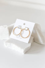 Load image into Gallery viewer, 18k gold plated hoops -earrings- hypoallergenic
