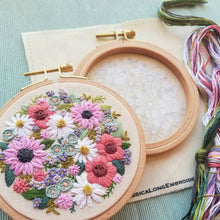 Load image into Gallery viewer, Wildflower Sampler Embroidery Craft Kit
