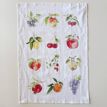 Load image into Gallery viewer, Fruit cotton flour sack tea towel
