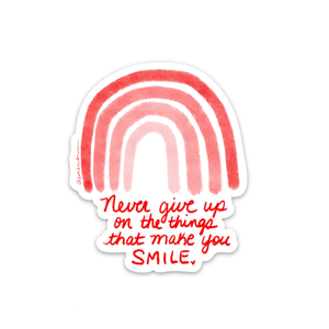 Never Give Up Sticker