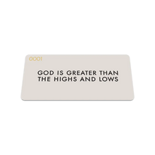 Load image into Gallery viewer, God Is Greater Bible Verse Bracelet
