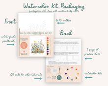 Load image into Gallery viewer, All-In-One Beginner Watercolor Paint Set - Jar of Flowers
