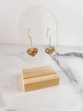 Load image into Gallery viewer, The June heart gold plated earrings
