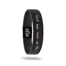 Load image into Gallery viewer, Cast Your Cares On Him Bible Verse Bracelet
