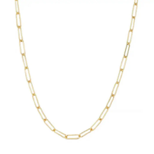 Load image into Gallery viewer, 18K Gold Water Resistant/Non-Tarnish Paperclip Chain
