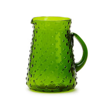 Load image into Gallery viewer, Moss Hobnail Jug (Food Safe) - Recycled Glass
