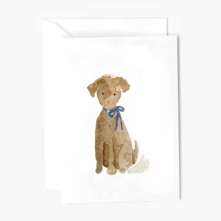 Dog mini notecard