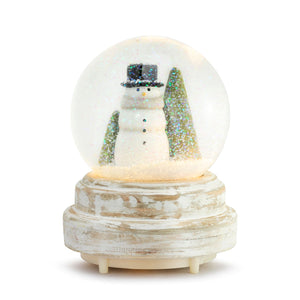 Lit Musical Snow Day Snowman Snow Globe