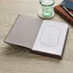 Load image into Gallery viewer, Hope in the Lord Chestnut Brown Faux Leather Classic Journal - Isaiah 40:31
