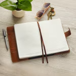 Load image into Gallery viewer, Stand Firm in the Faith Honey-Brown Faux Leather Journal Cover with Magnetic Closure - 1 Corinthians 16:13
