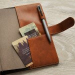 Load image into Gallery viewer, Stand Firm in the Faith Honey-Brown Faux Leather Journal Cover with Magnetic Closure - 1 Corinthians 16:13
