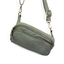 Load image into Gallery viewer, Kylie Double Zip Sling/Belt Bag
