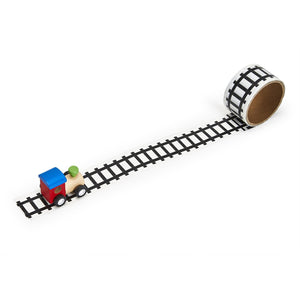Wooden Toy with Track Tape