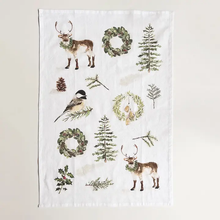 Load image into Gallery viewer, Evergreen Christmas Tea Towel
