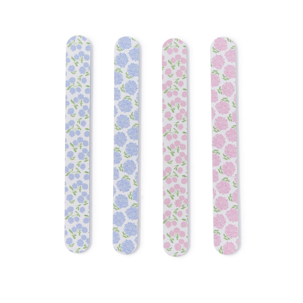 Hydrangea Print Emery Board In Blue or Pink