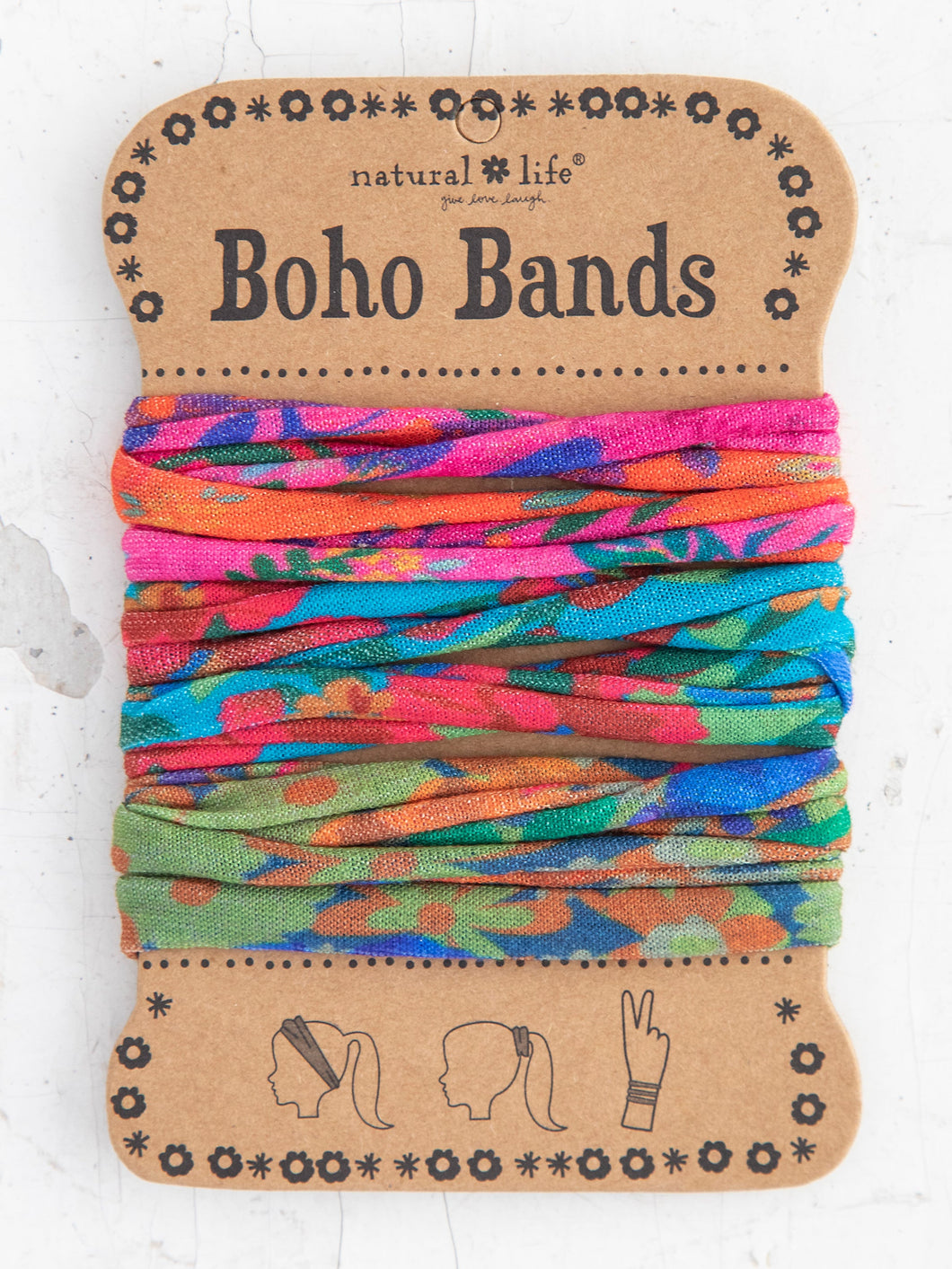 Boho Bands Hair Ties set of 3 in Multi Floral