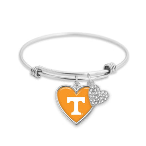 Tennessee Silver Toned Bangle Bracelet