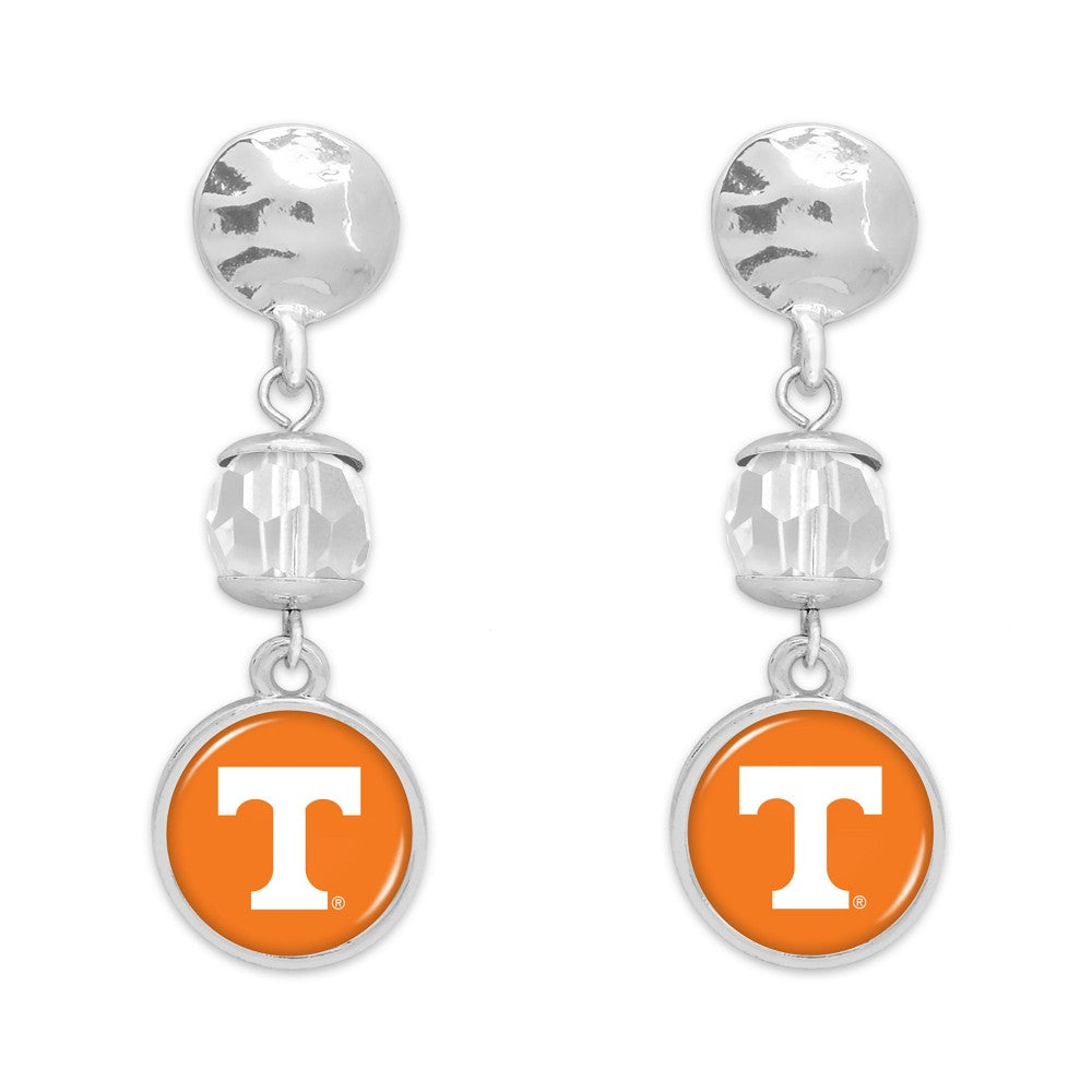 Tennessee Silver Toned & Beaded Drop earrings